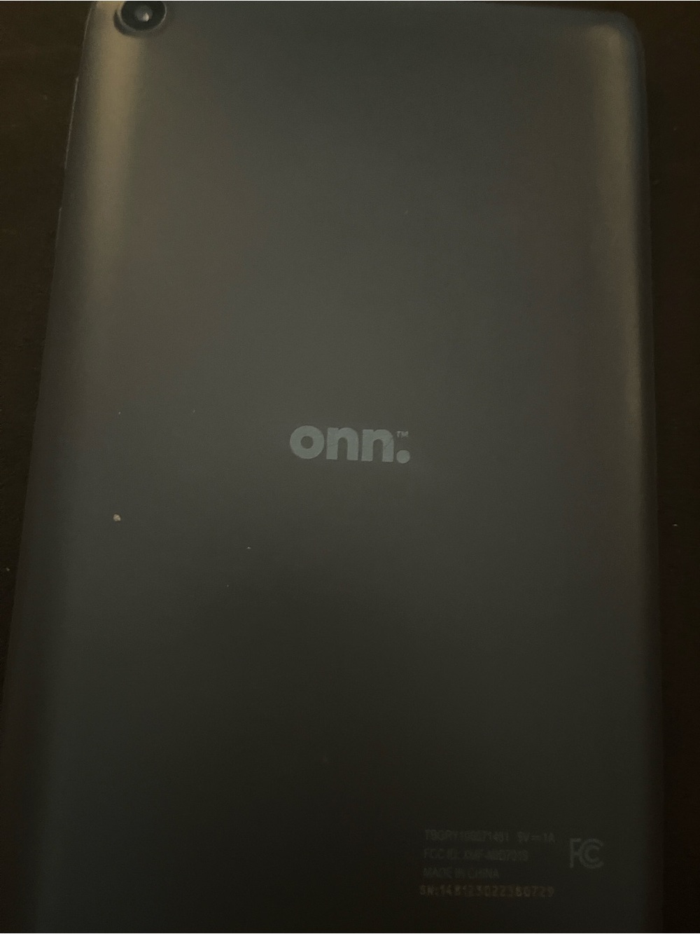 On Running Black Matte Tablet with Rear Camera